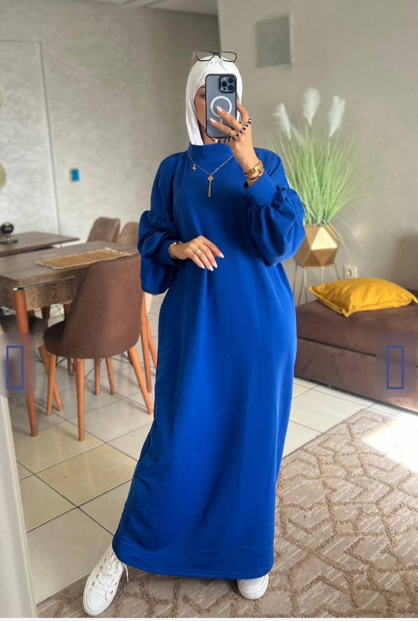 👑 فخامة الدفء والأناقة المحتشمة: عباية "سويت شيرت" الموسم الجديد! 👑